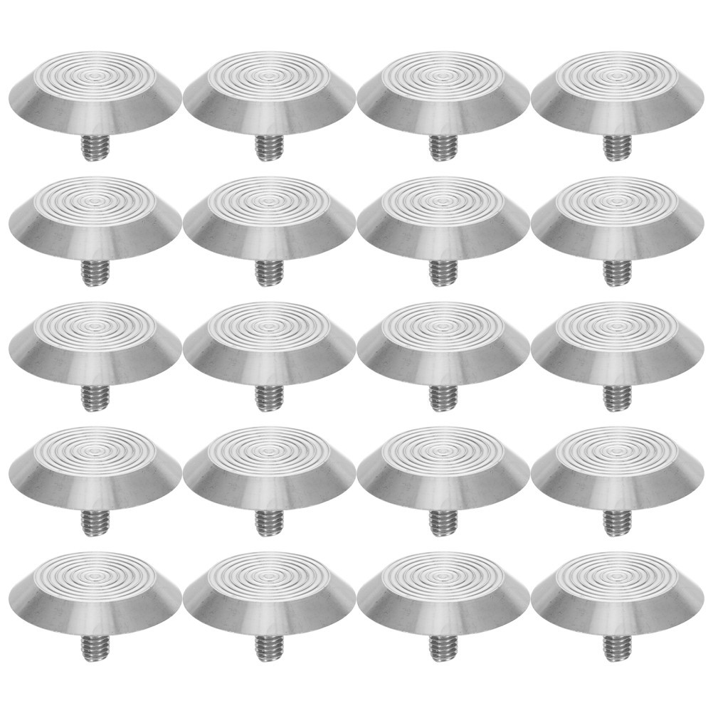 20pcs Tactile Paving Studs: Stainless Steel Indicator Nails for Sidewalk
