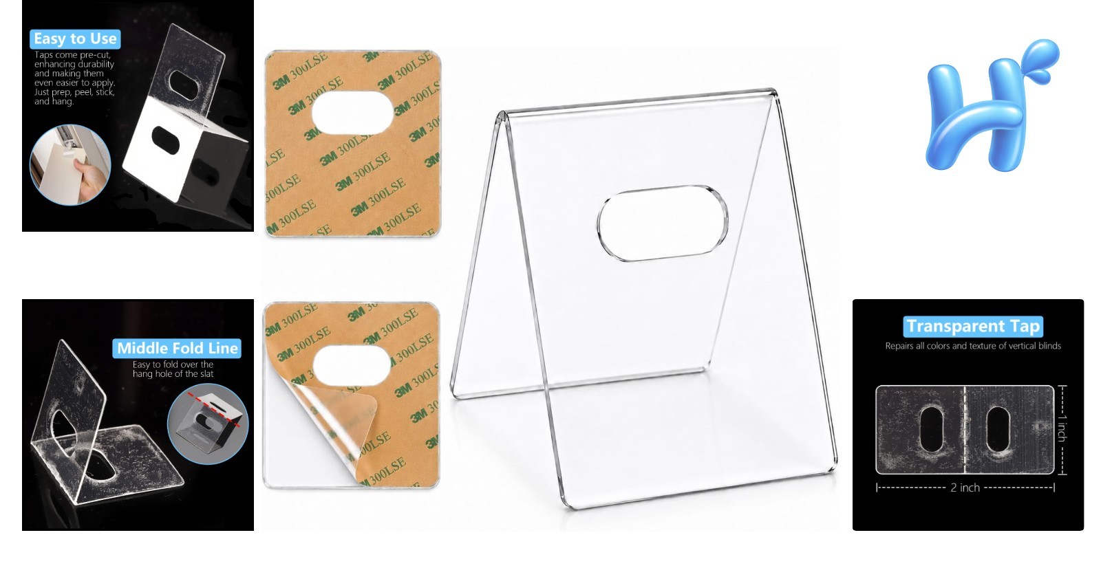 Eco-Friendly 25 Pack of Clear Blind Fixers – Restore Your Vertical Blinds Fast!