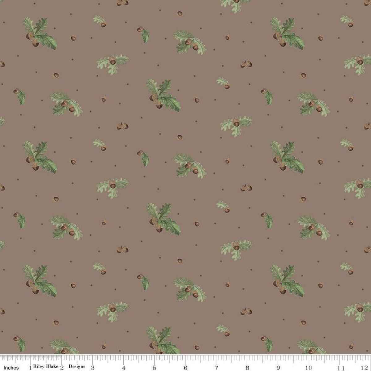 Handmade Valance or Curtain Panel Let’s Get Lost in the Woods Acorns and Leaves