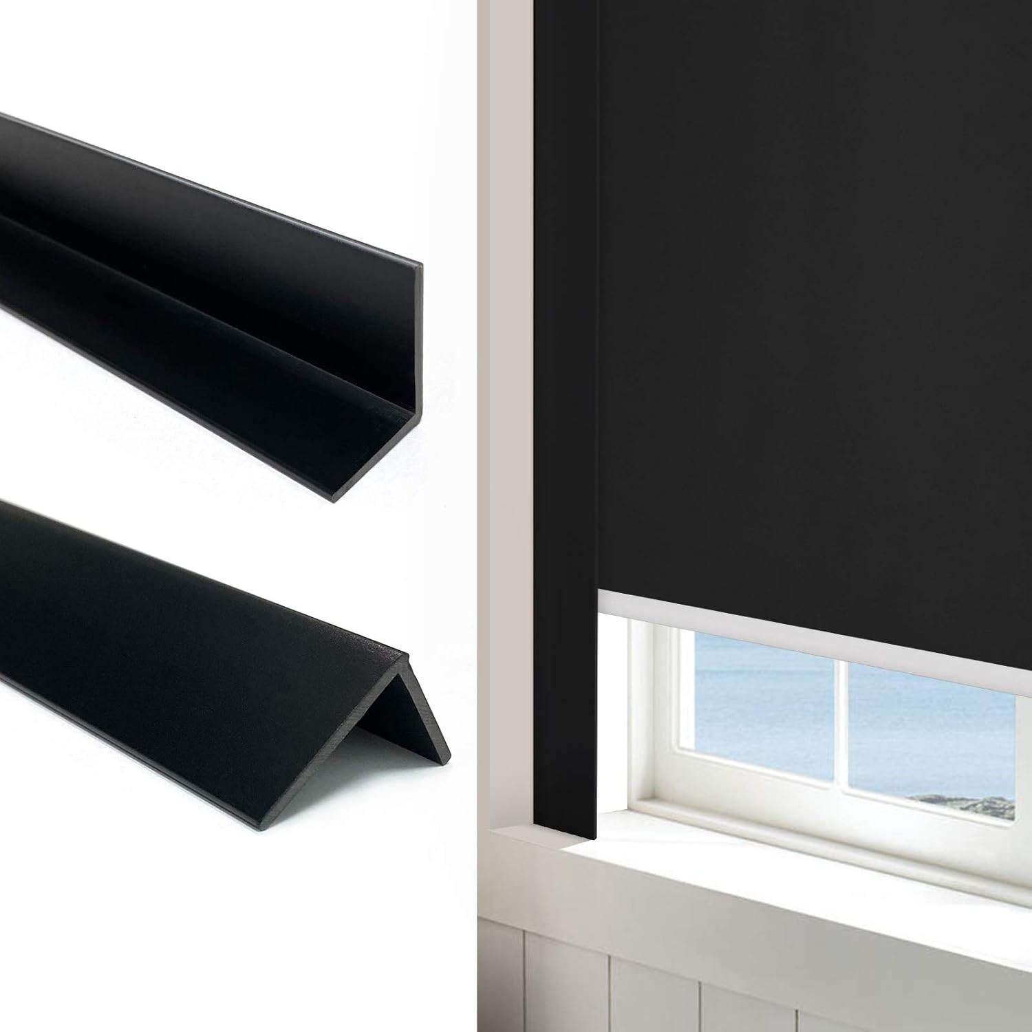100% Blackout PVC Light Blockers for Window Shades and Blinds – Block Light