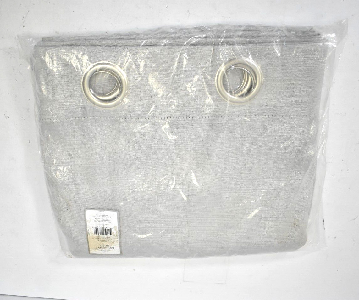 Exclusive Home Curtains 2 Pack Oxford Textured Sateen Thermal Grommet Top