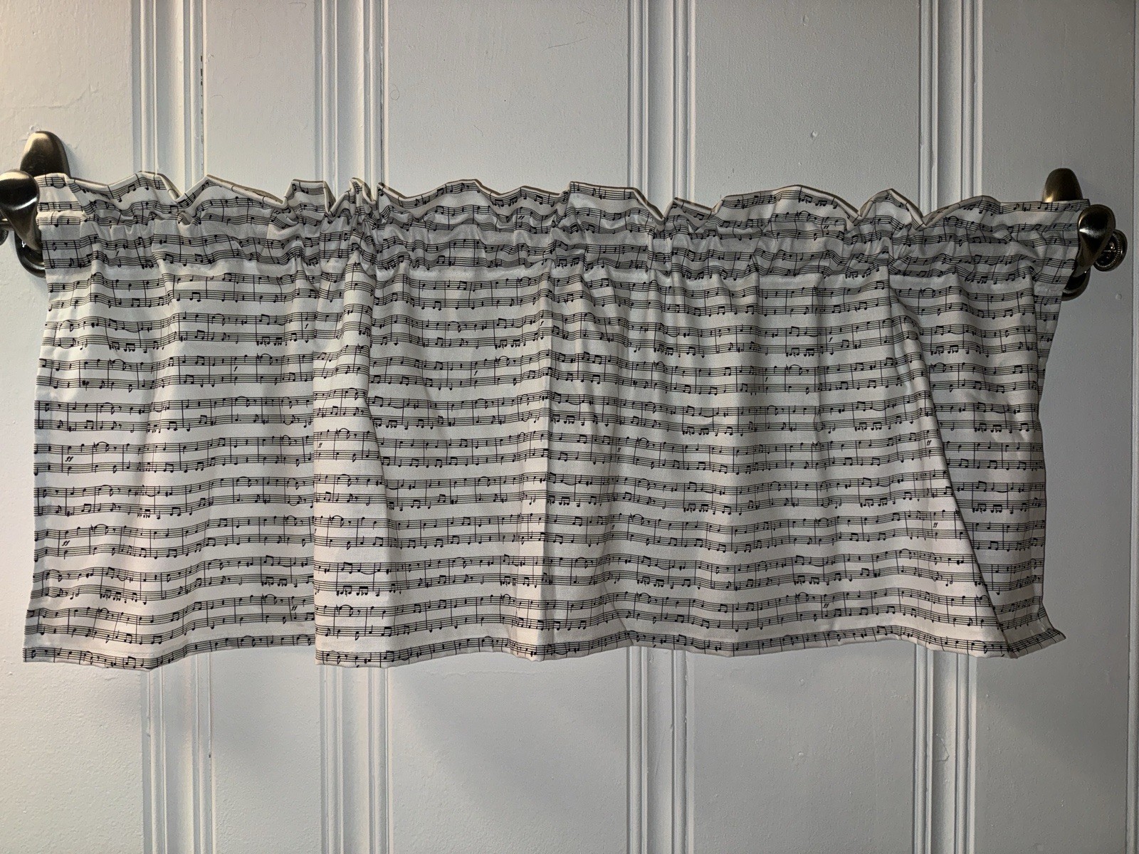 New Music Notes Window Valance Curtains Living Room Bedroom Sheet Music Curtain