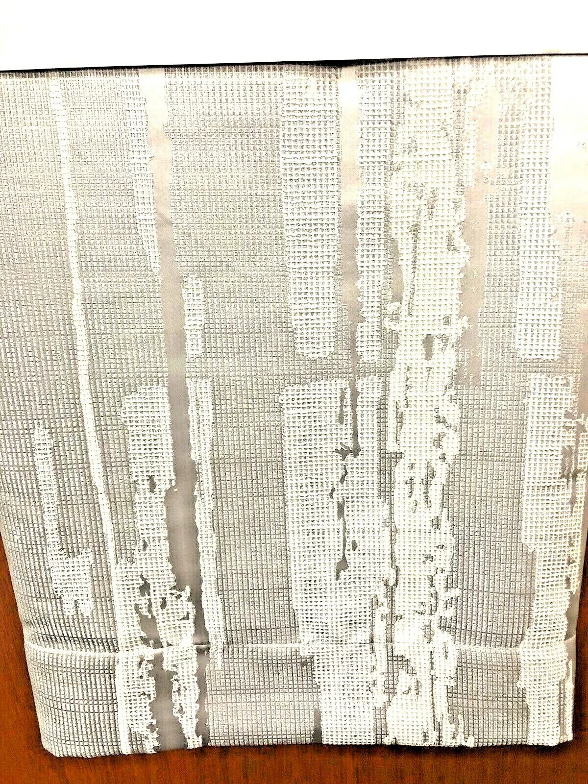 DKNY LUXURY 2 Lined Window Curtain Panels CITY STREAM Silver Gray 50 X 84 NEW