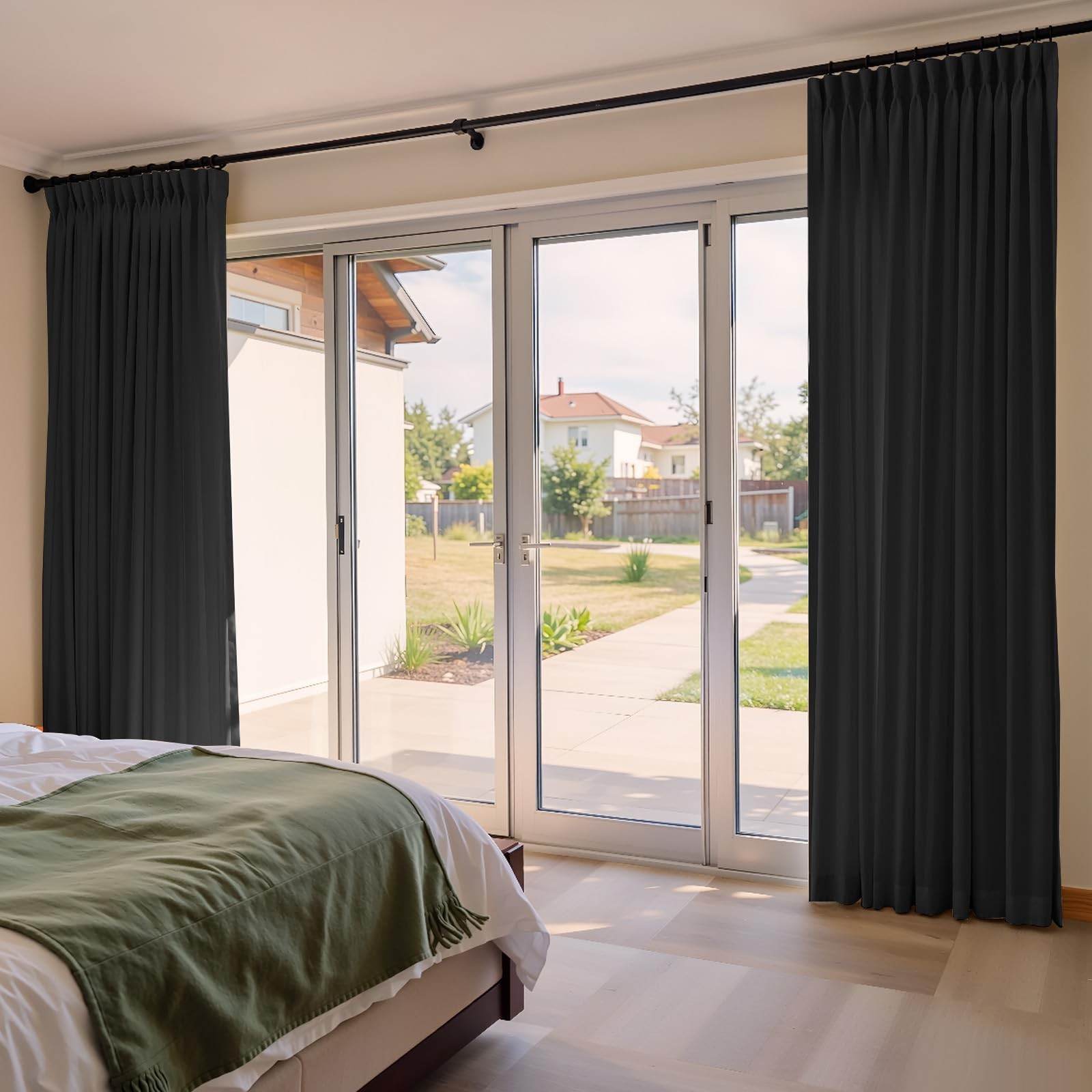 Makefeile Pinch Pleated Curtains Blackout Two Pages Pinch Pleated Drapes For