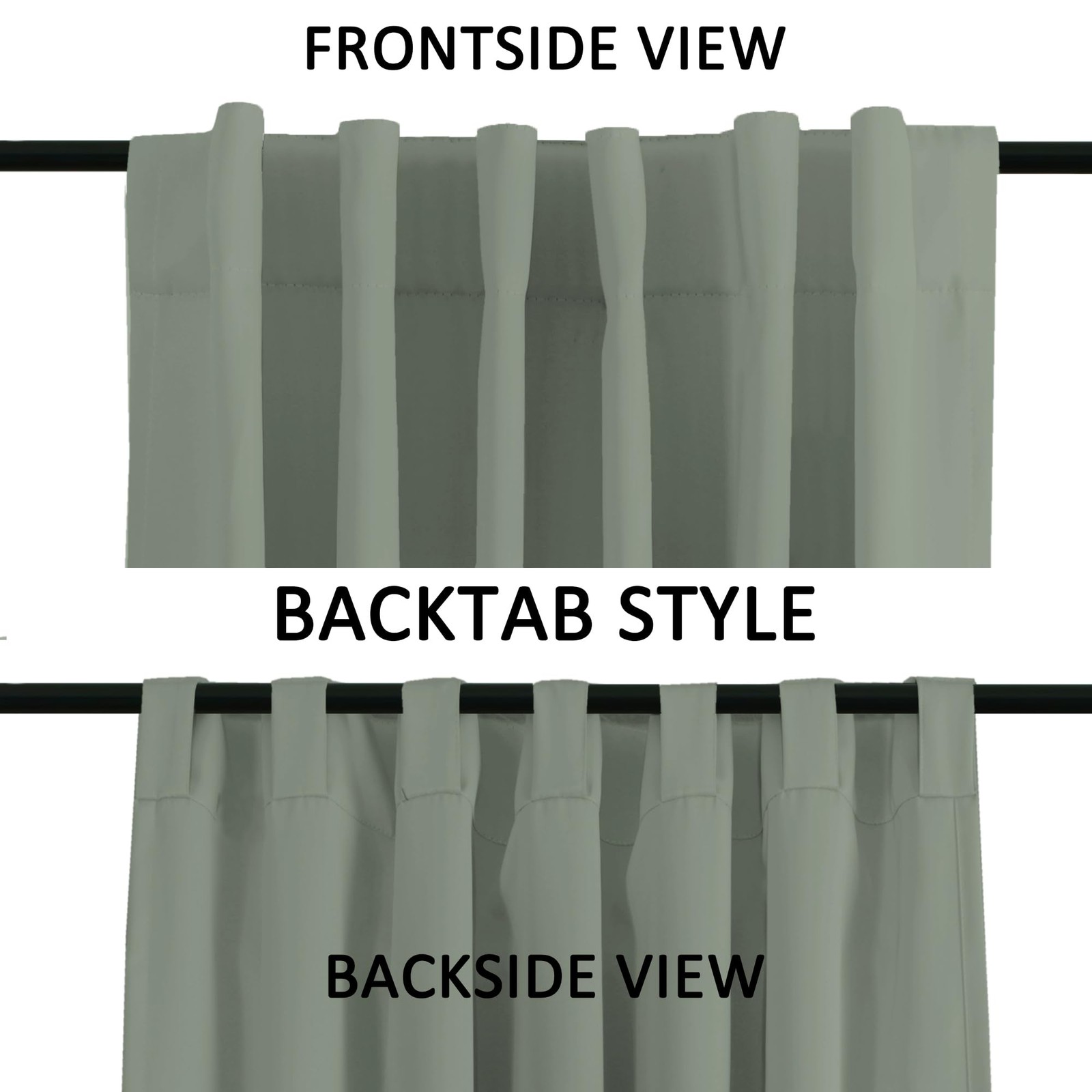 Turquoize Blackout Curtains Thermal Insulated Window Treatment Panels Rod
