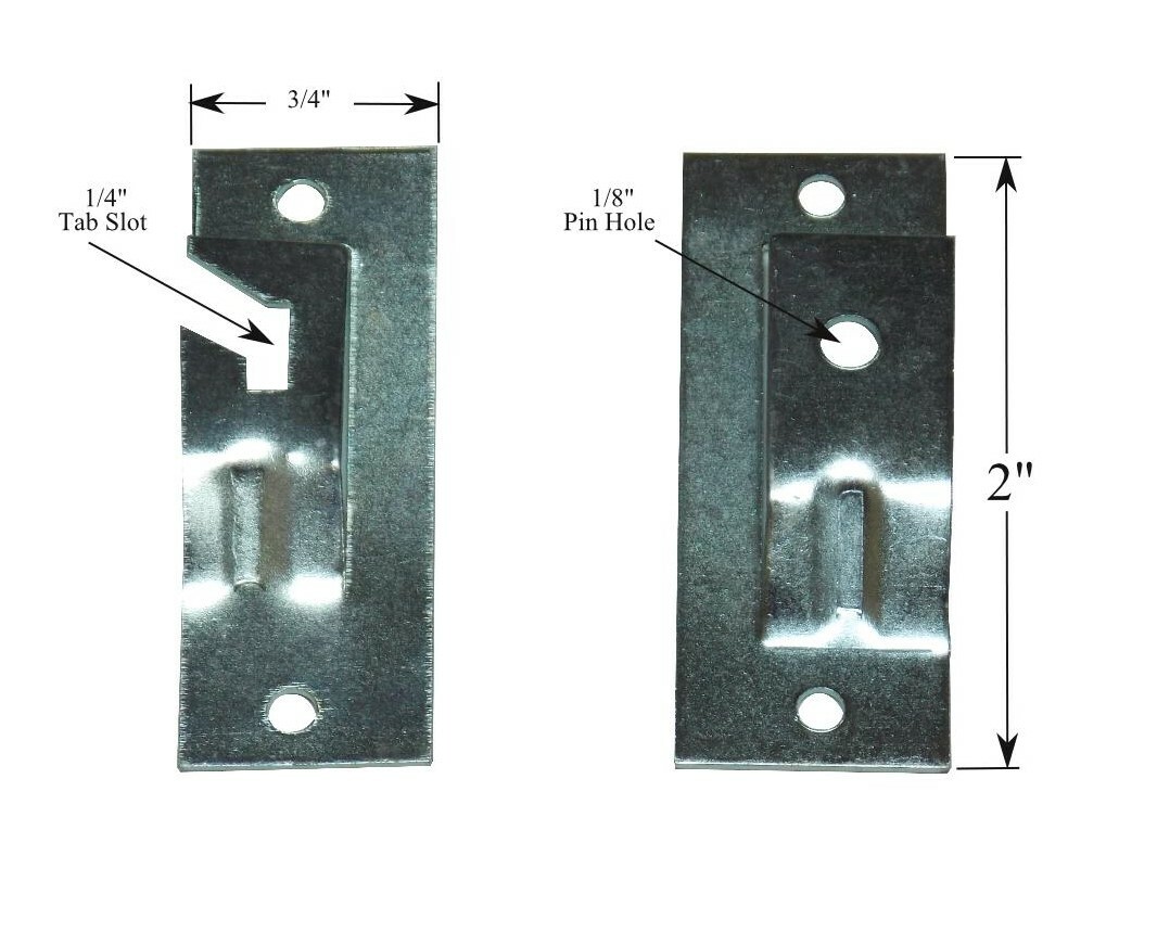 ADJUSTABLE INSIDE MOUNT BRACKETS for Standard Roller Window Shades (1-Pair)