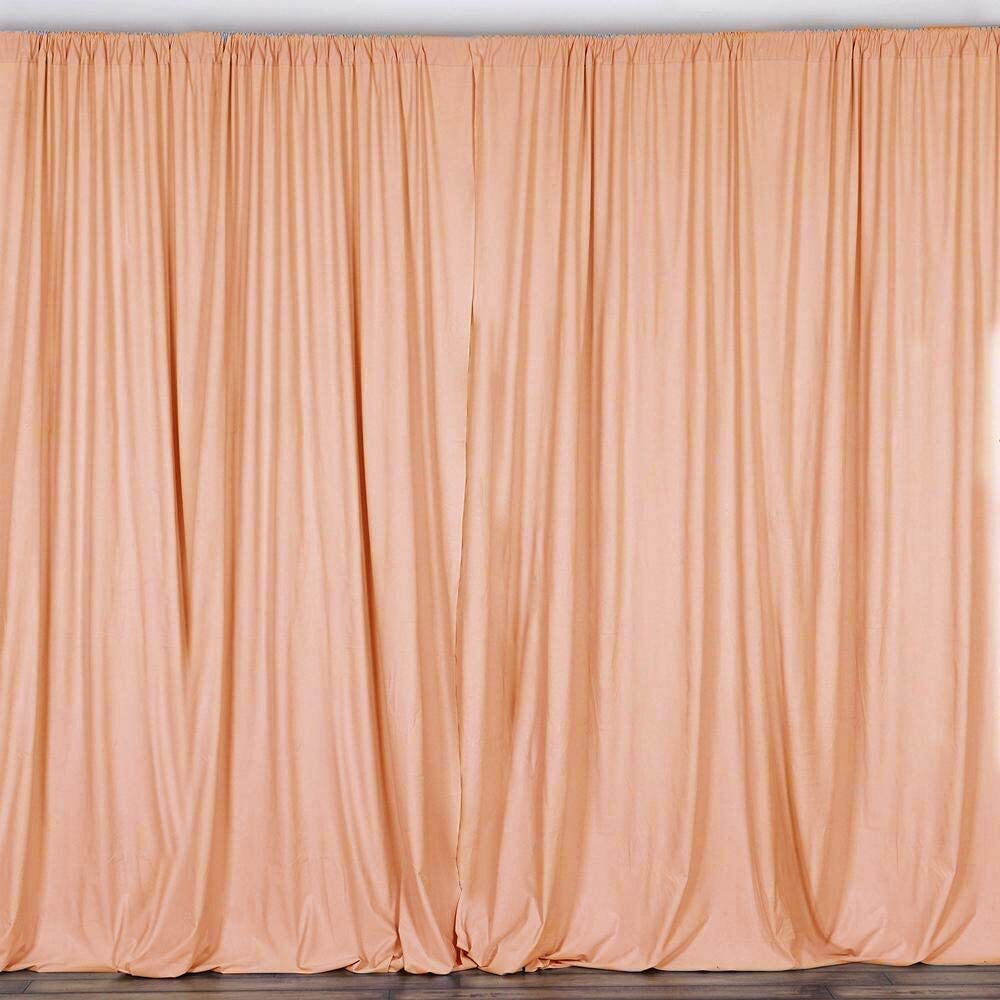 2 pcs 10 feet x 8 feet Polyester Backdrop Drape Curtains Panels