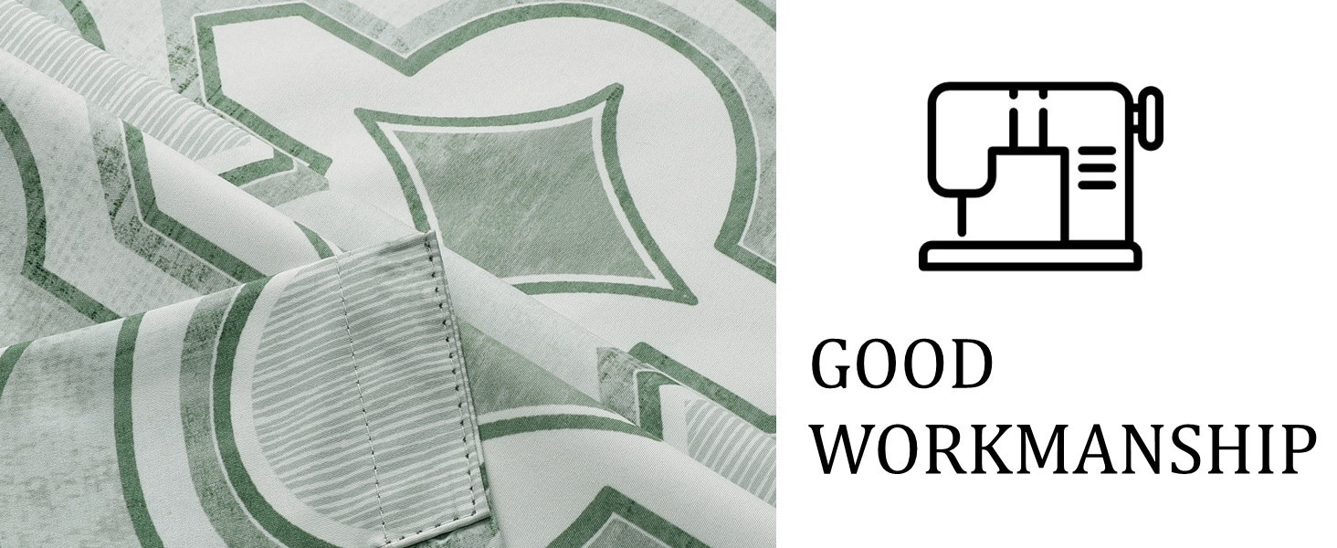 Airwill Blackout Curtains 84 x 52 Inches, 2 Panel Set, Grommet Top Window Green