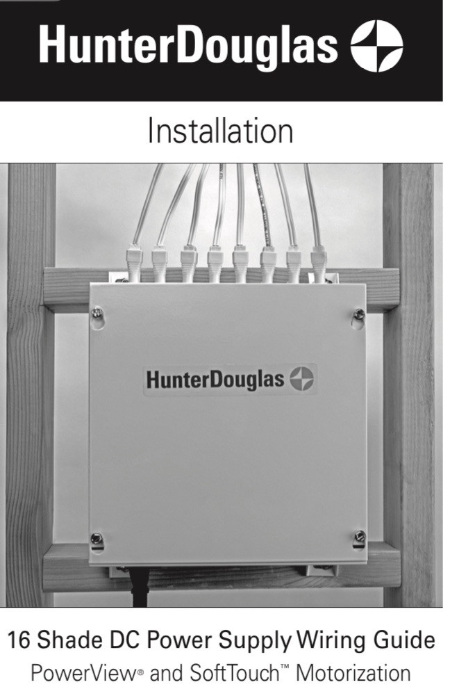 Hunter Douglas NEW 16 Shade DC Power Supply for Motorized Shades