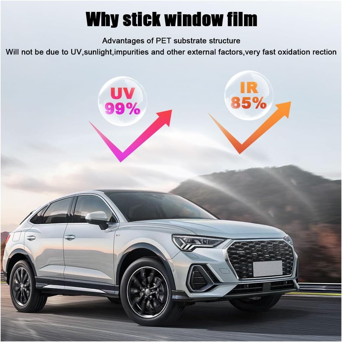 Uncut Roll Window Tint Film 5% 15% 20% 35% VLT 20″ x 10ft Car Home Office Glass