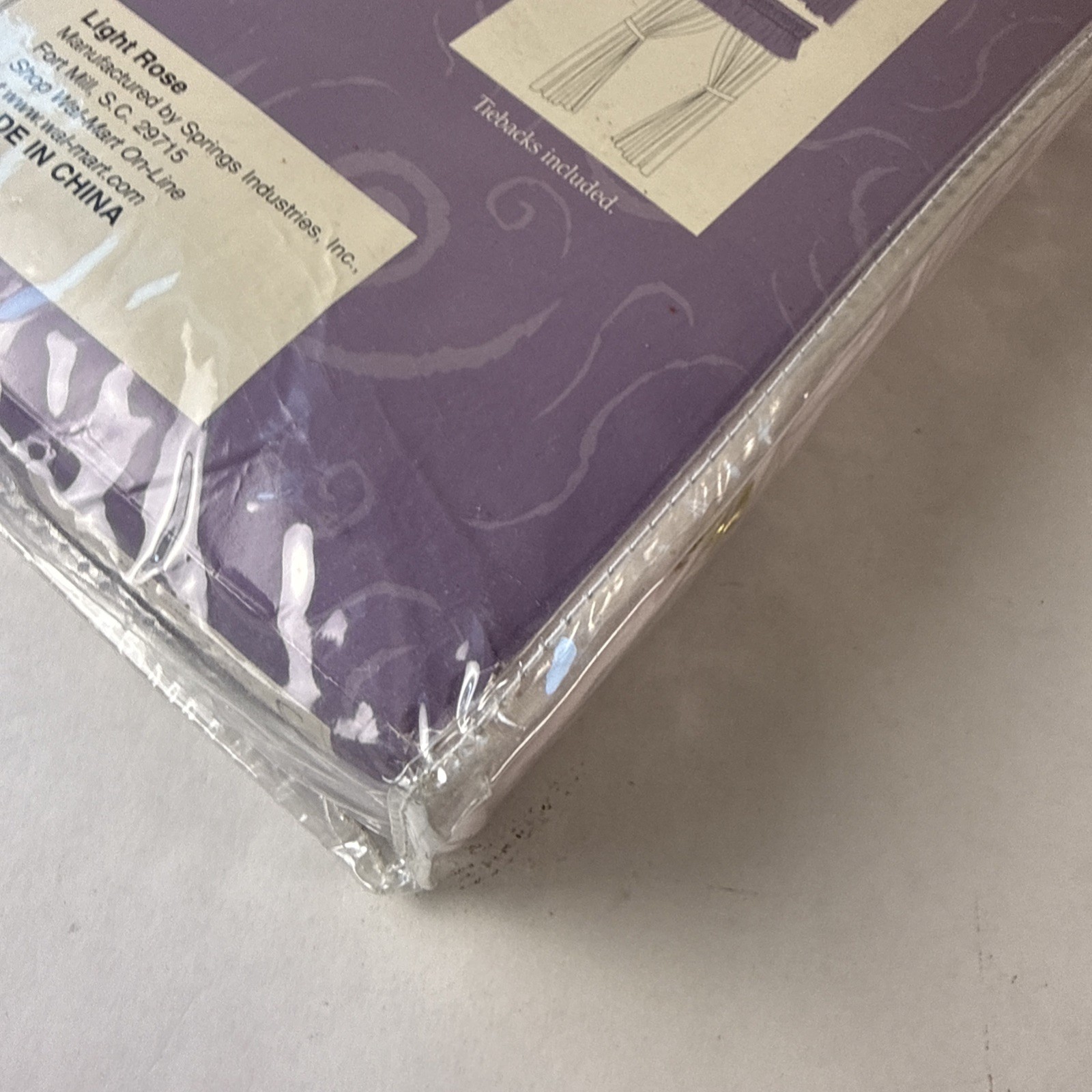 Jubilee Ashley Unlined Drapes Curtains 2 Panels Light Rose 80×84