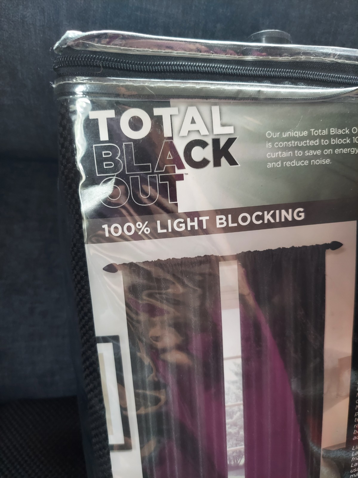 2 Pc TOTAL BLACK OUT CURTAINs 84″ LENGTH Emery Black New