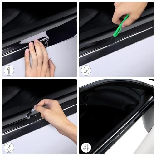 Vinyl Wrap, Cars Vinyl Film Tapes Kit for Blackout 2in x 30ft Gloss Black
