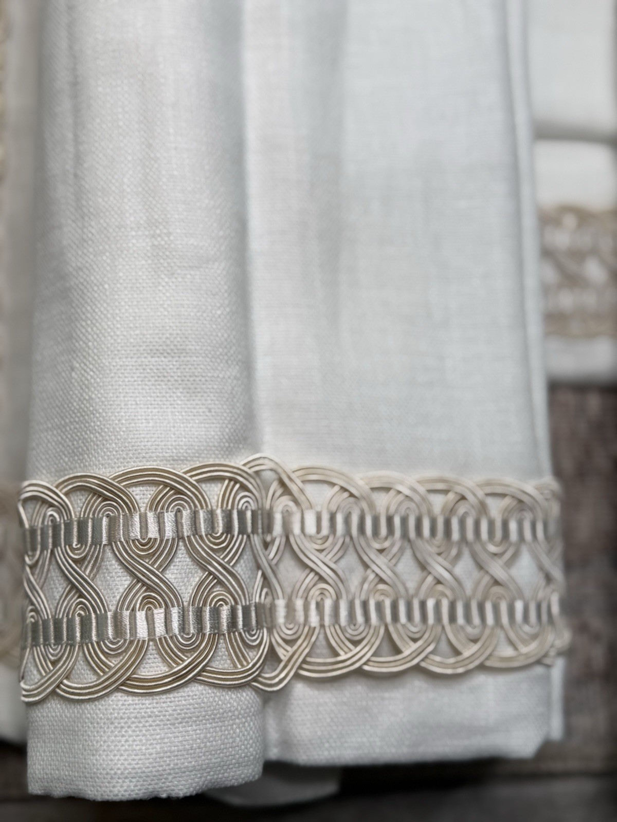 3 Custom Roman Black-Out Curtains/Shades From Palm Beach Mansion-63’ x 30’