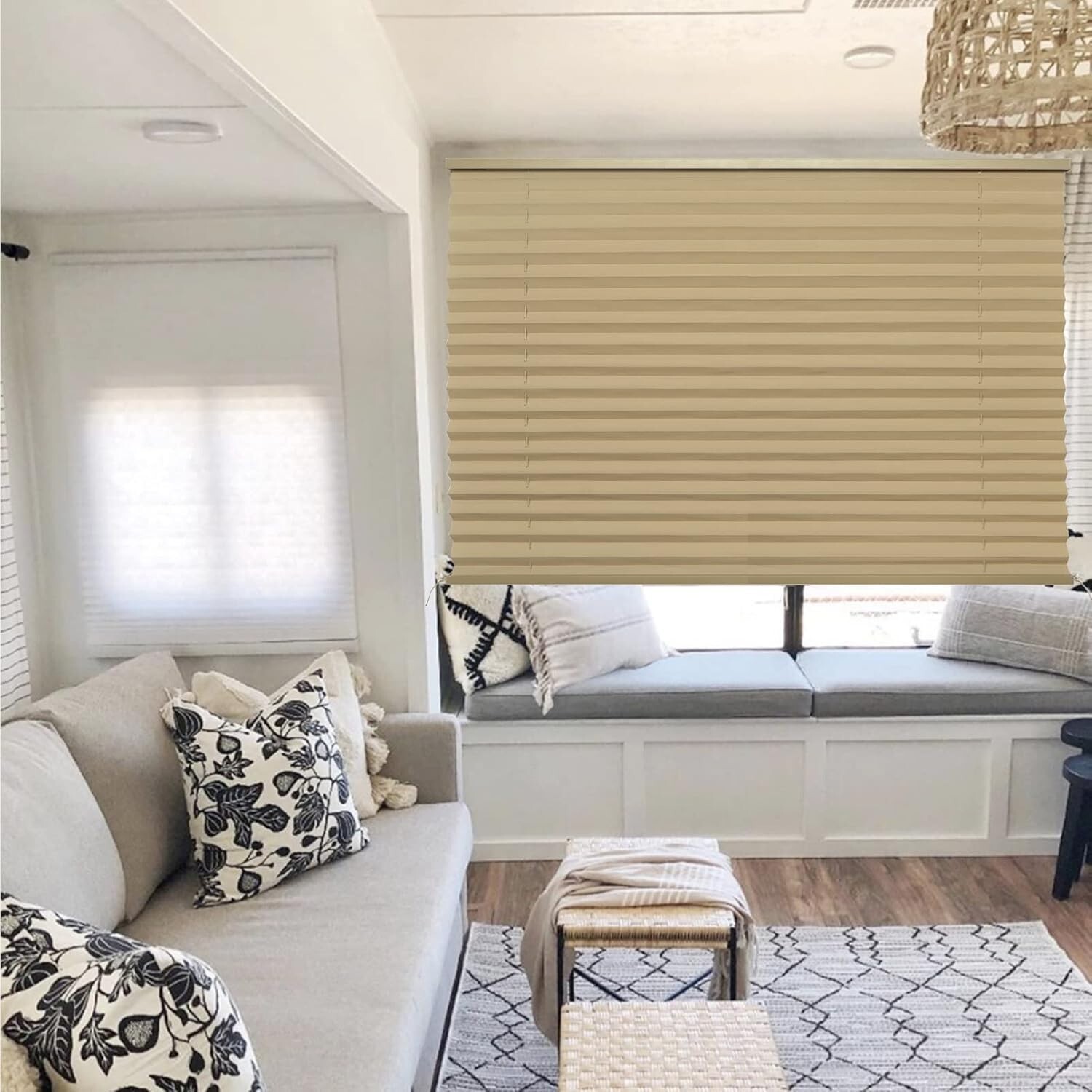 RV Blinds Shades for Window, RV Pleated Shades RV Camper Blinds and Shade for RV