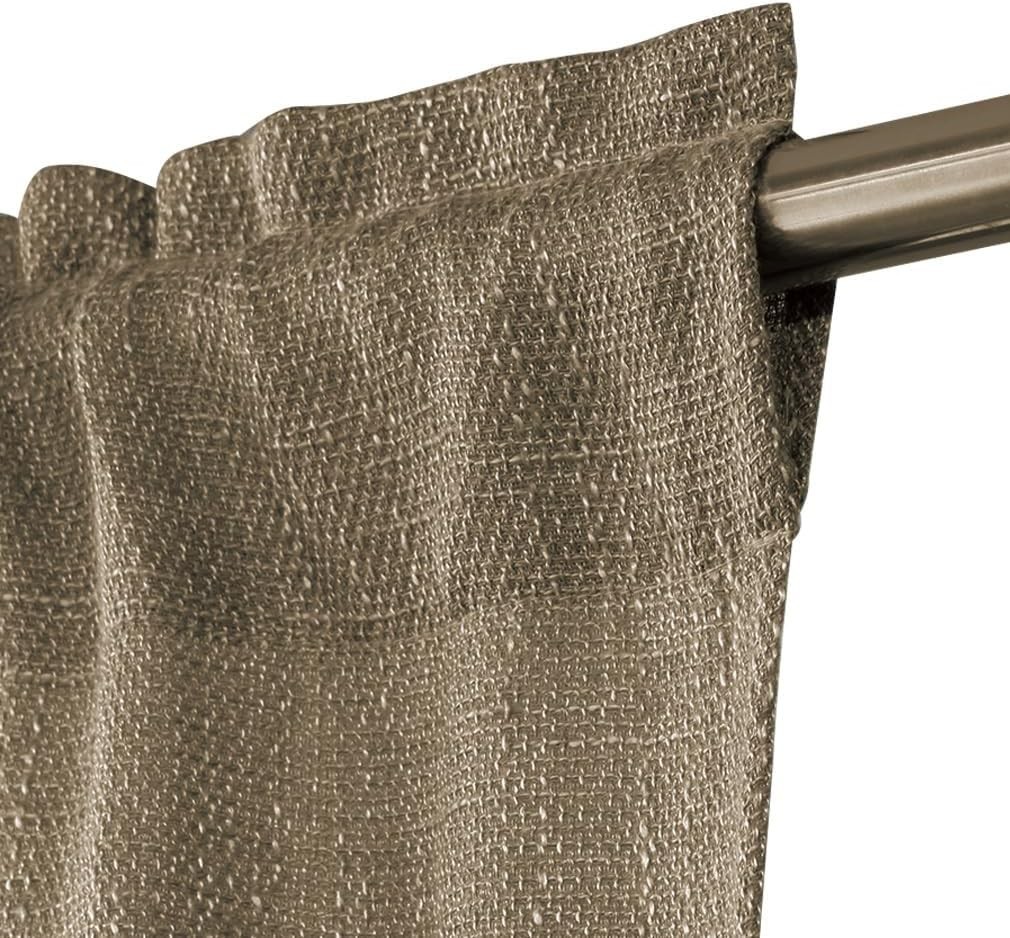 Soft Burlap Look Swag Curtains Rustic Natural Rod Pocket Kitchen V…