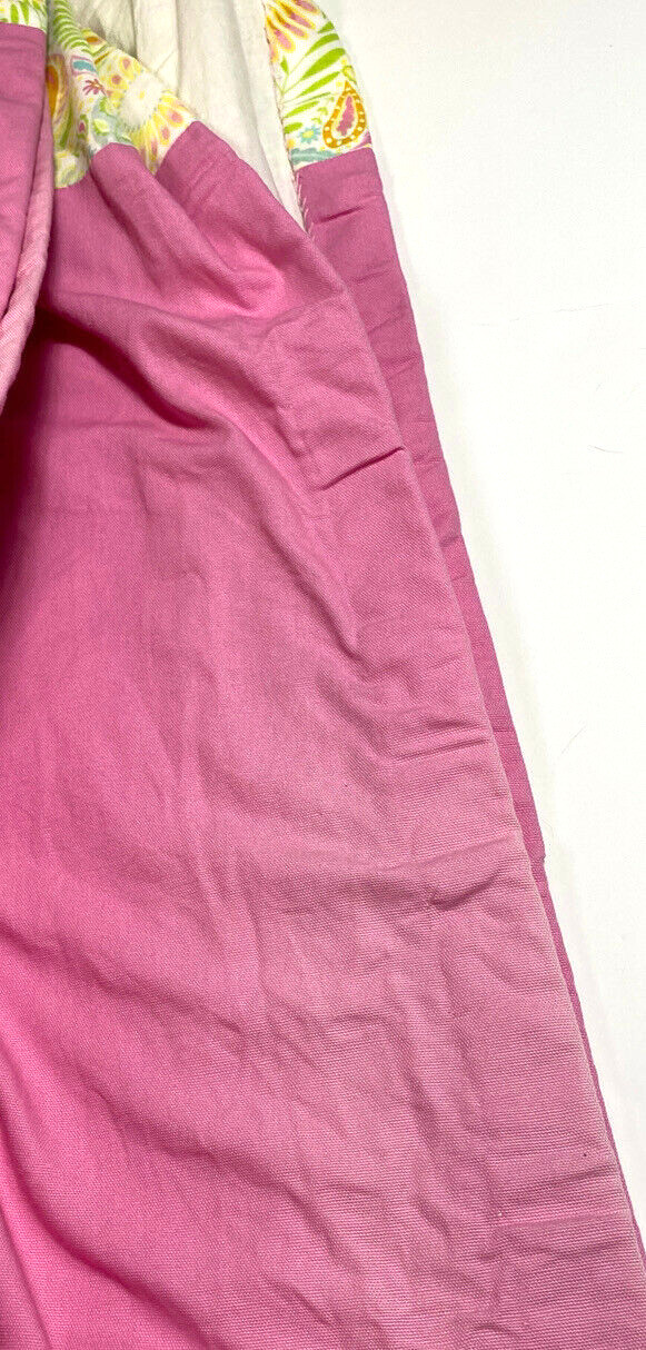 2 Custom Made Luxury Pinch Pleat Curtains Drapes Pink Lilly Stye Girls Heavy