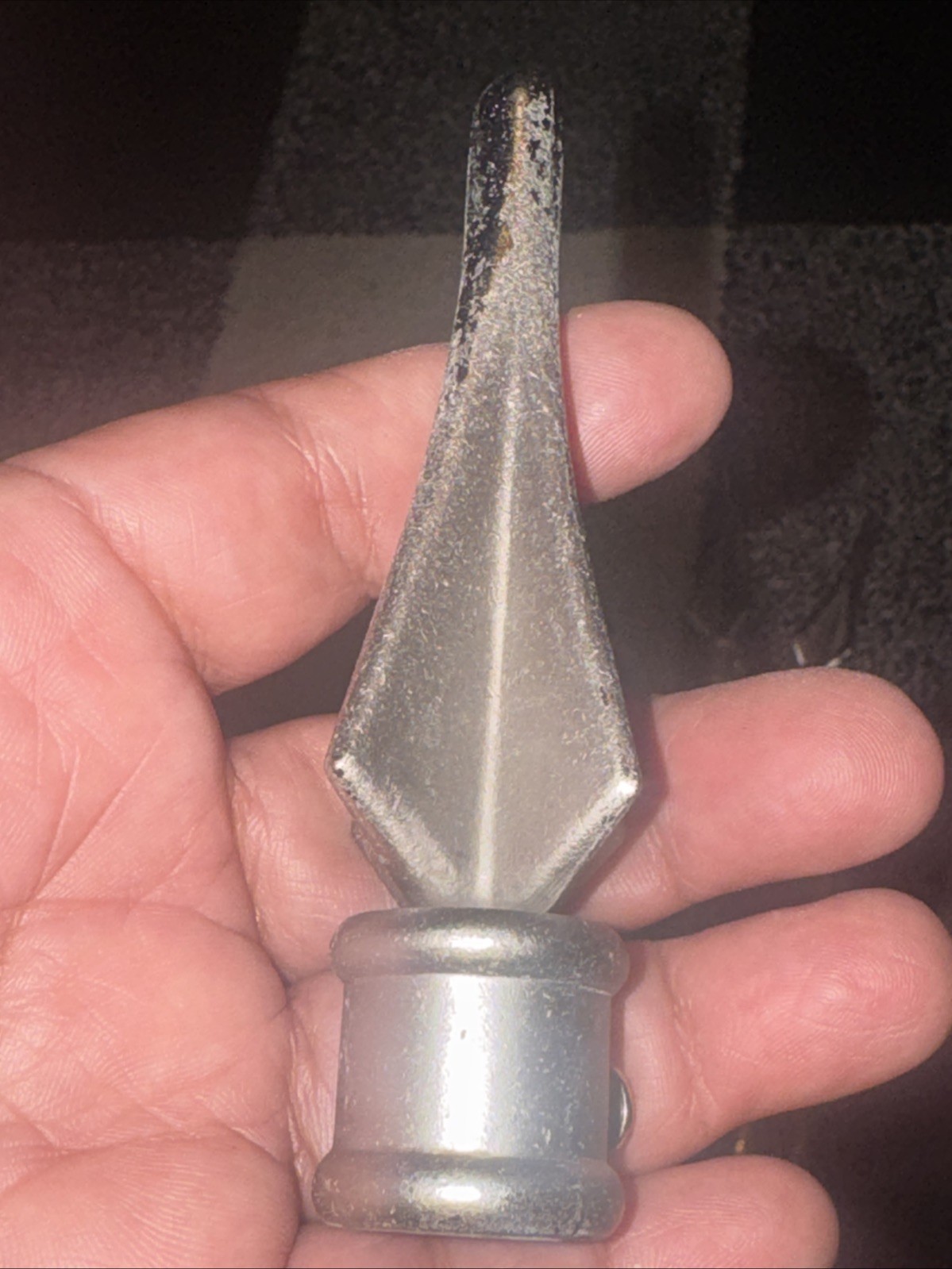metal spear-style finials used as decorative end caps for curtain rods 15 Sets