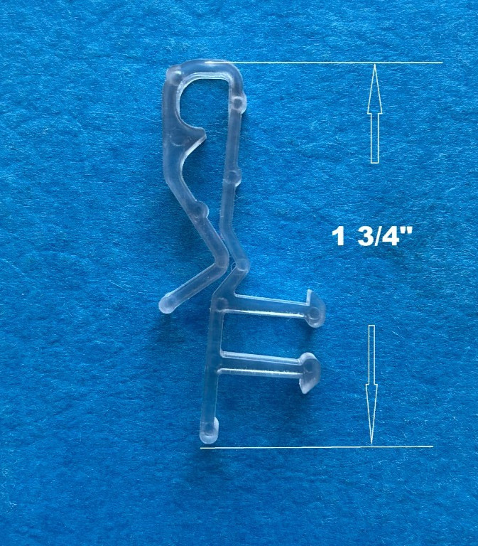 10 pcs Hidden Valance Clips for Faux, Wood Window Blinds Parts Clear or White