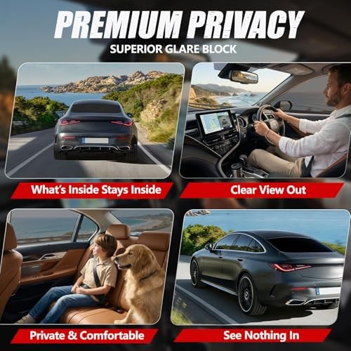 Ceramic Car Window Tint Film, 5% VLT, 20″ x 20FT | One 20 IN X 20 FT 5 Percent