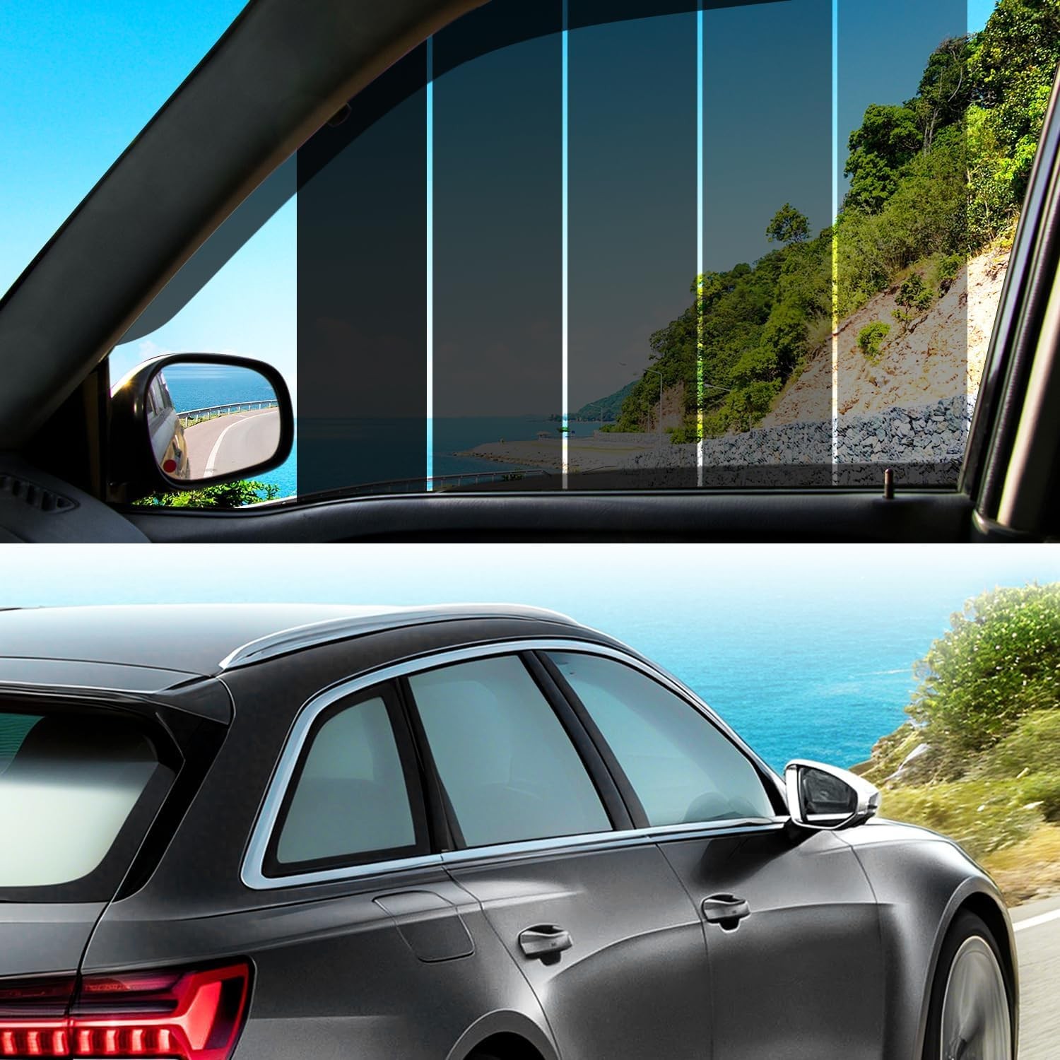 15% VLT Ceramic Car Window Tint Film – (20in * 20ft) Window Privacy Film, 99%…