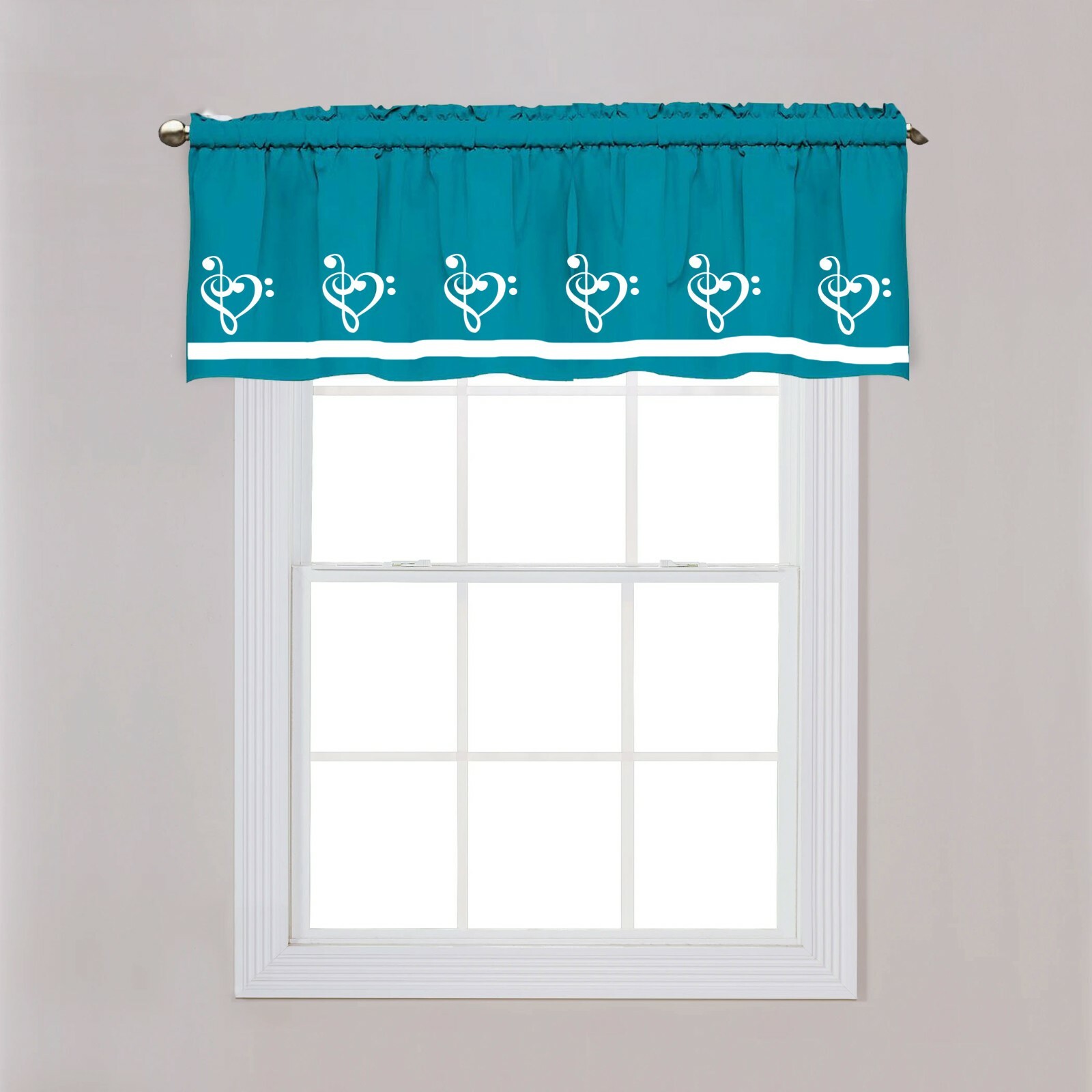 Clydesdale Draft Horse Window Valance in Your Choice of Colors Handmade Decor