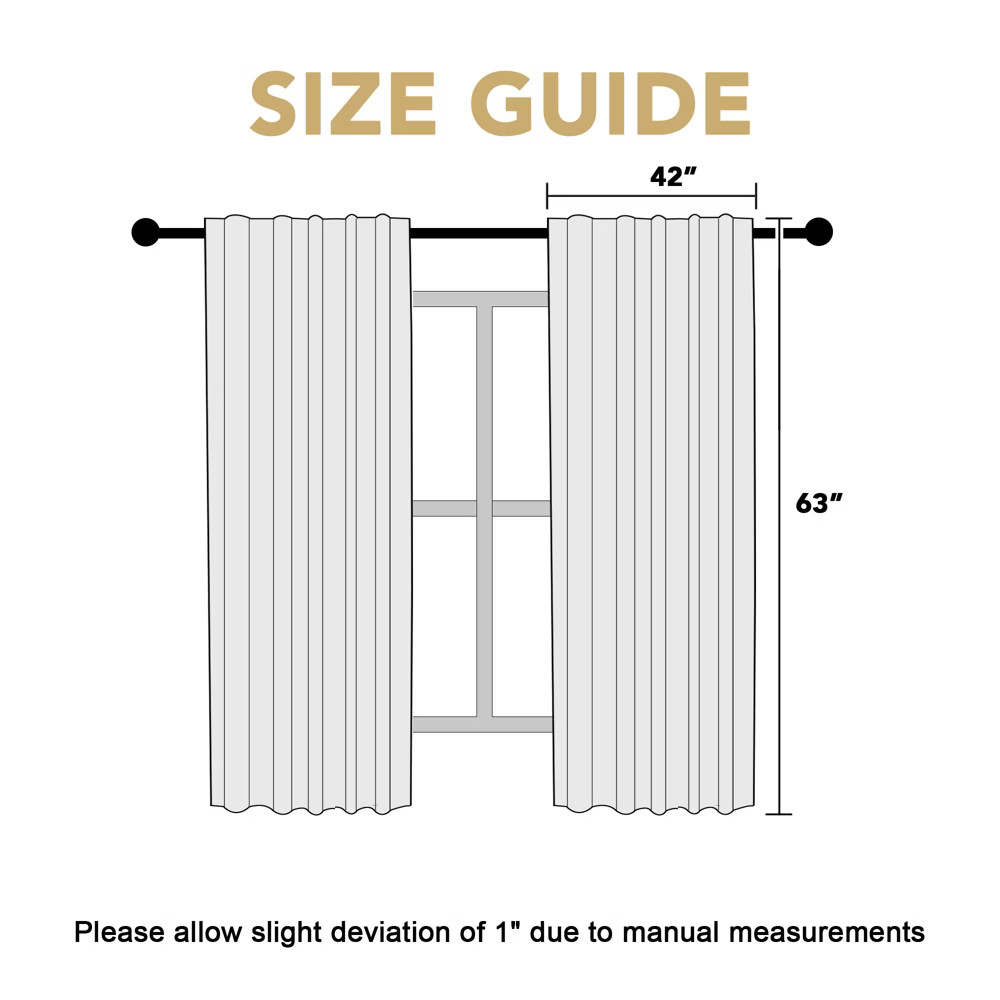Blackout Thermal Insulated Back Tab/Rod Pocket Solid Color Curtains Pale