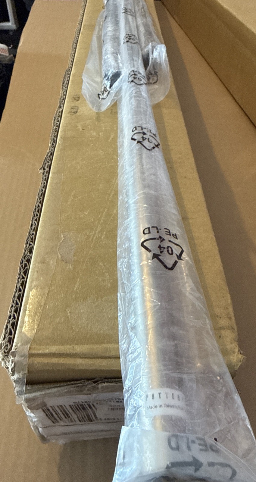 Pottery Barn Standard Curtain Rod & Wall Bracket – 48-88″ – Pewter – .75″ – NEW