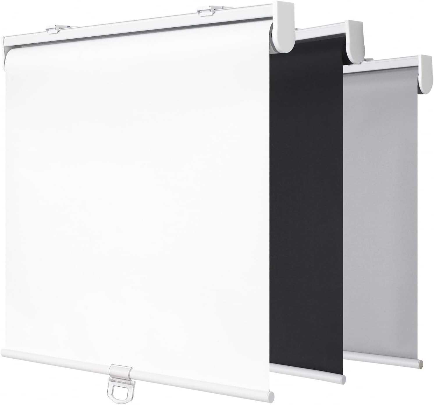 SHADEMOON Cordless Blackout Window Roller Shades, Pull Down Spring System Indoor