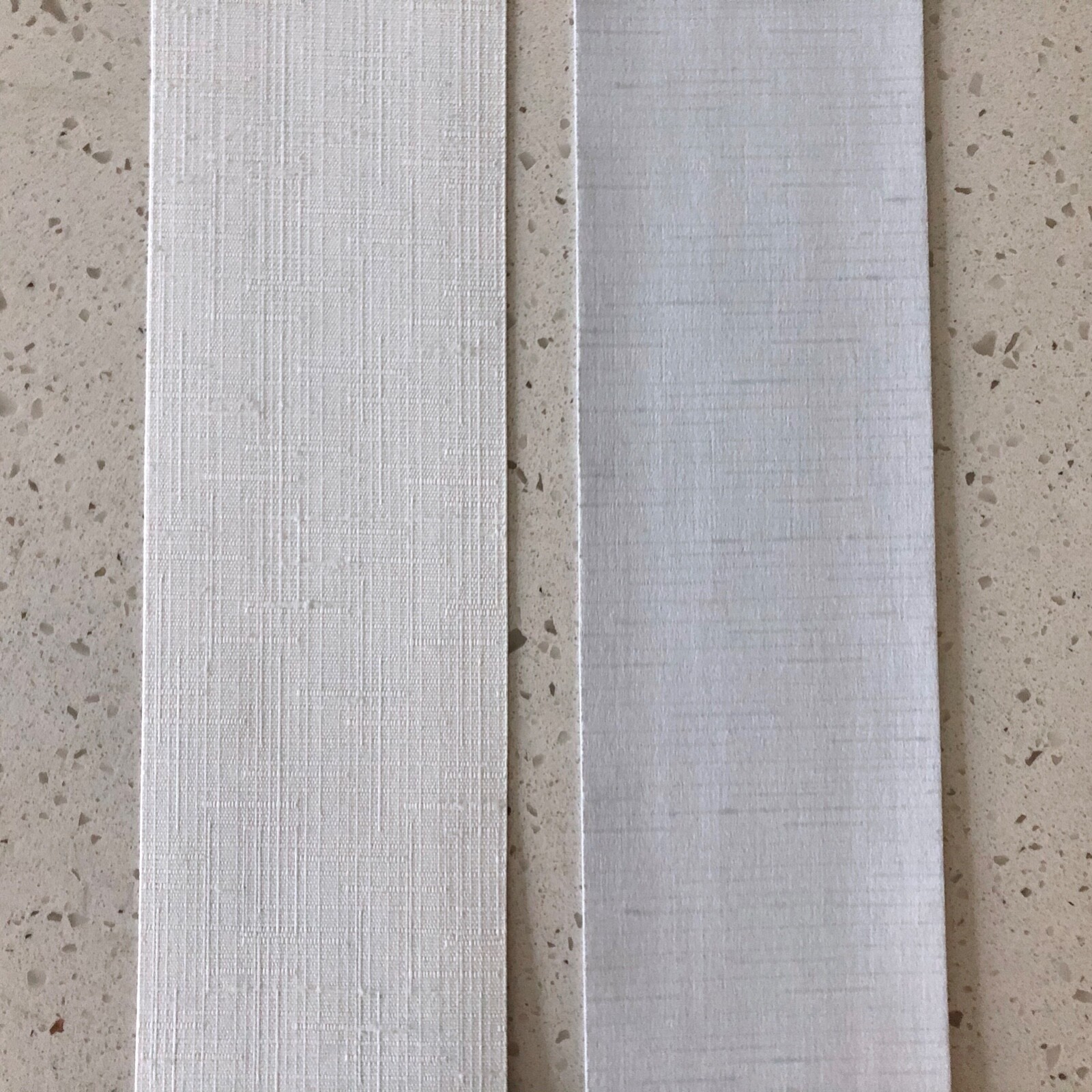 NEW White/ Off White Fabric Vertical Blinds