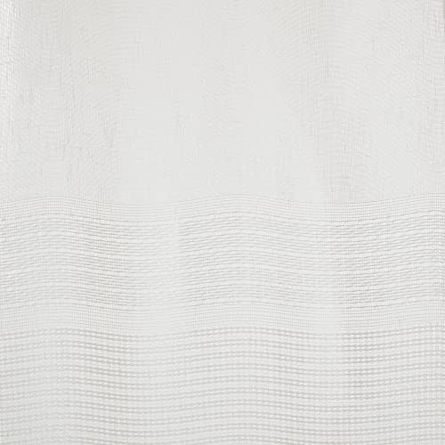 Aida 2-Panel Pack Sheer Curtains, Yarn Dye, 37″W x 84″L (Pack of 2) White