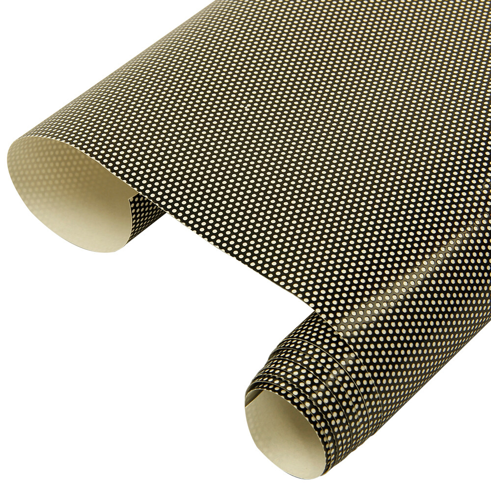 Black Perforated One Way Vision Window Film Print Media Vinyl Glass Sticker