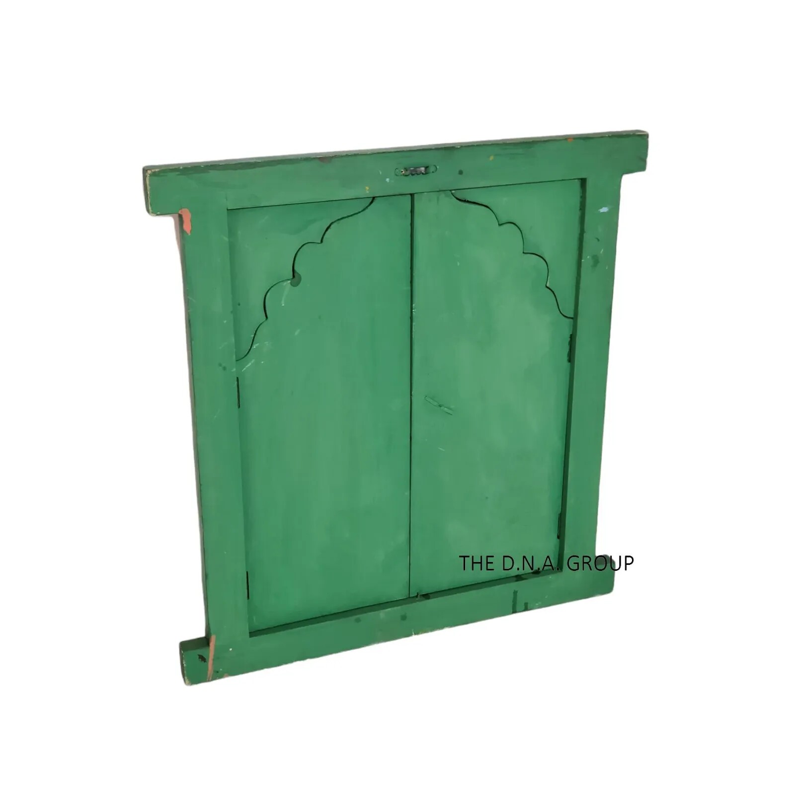 Wooden Frame Window Shutter Handcarved Rajasthani Traditional Wall Mount Hanging