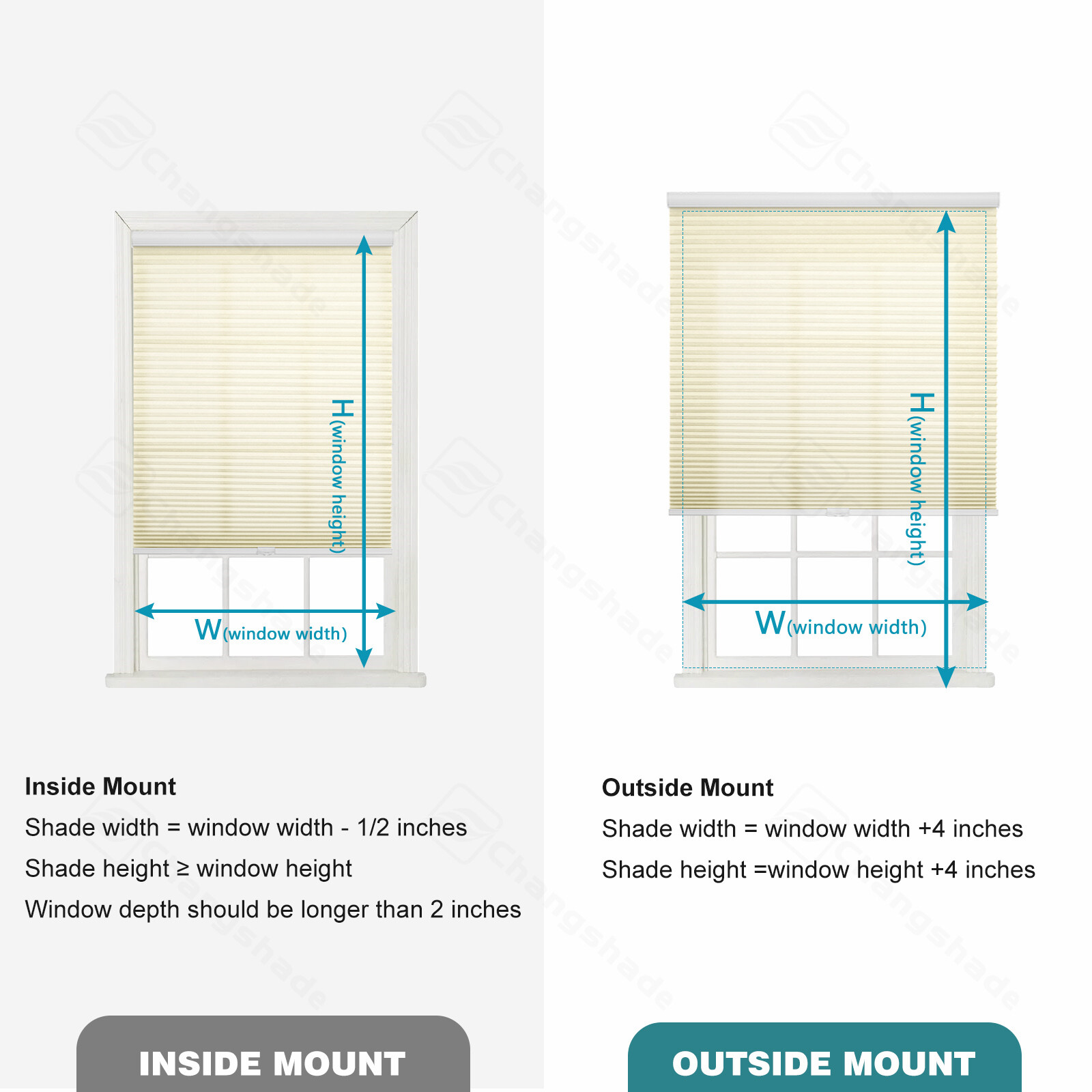CUSTOM CUT Cordless 1.5inch Window Shades Light Filtering Cellular Shades