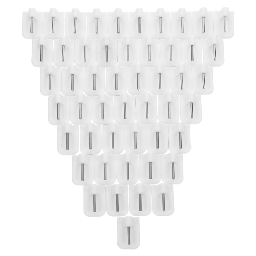 50Pcs Reusable Plastic Curtain Hooks Window Blinds Hanger Set for Daily Use