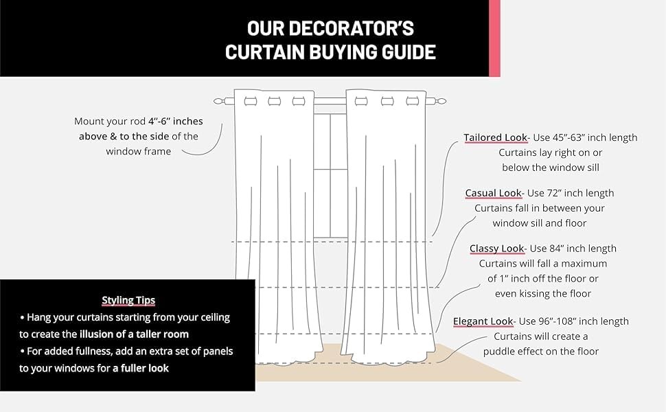 Hlc.Me Audrey Embroidered Premium Soft Decorative Sheer Voile Light Filtering