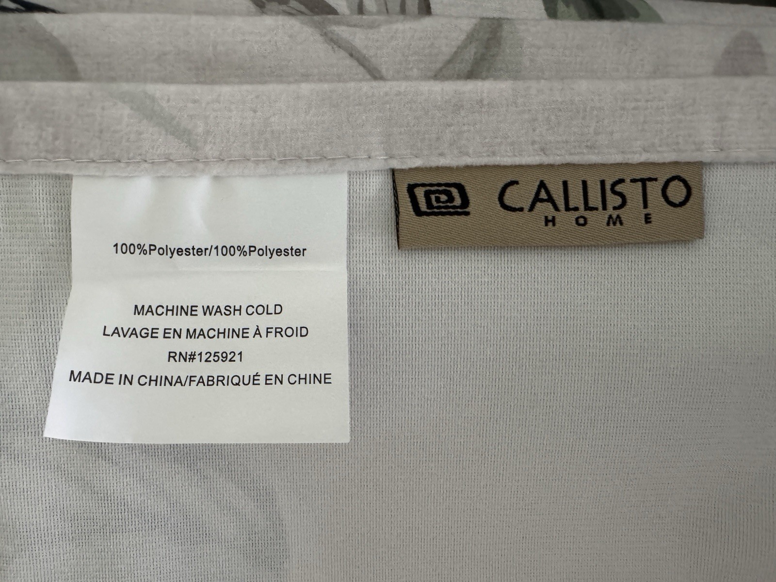CALLISTO Window Curtains 2 Panels 38 X 84″ Heron Birds Drapers Back Tab Grey