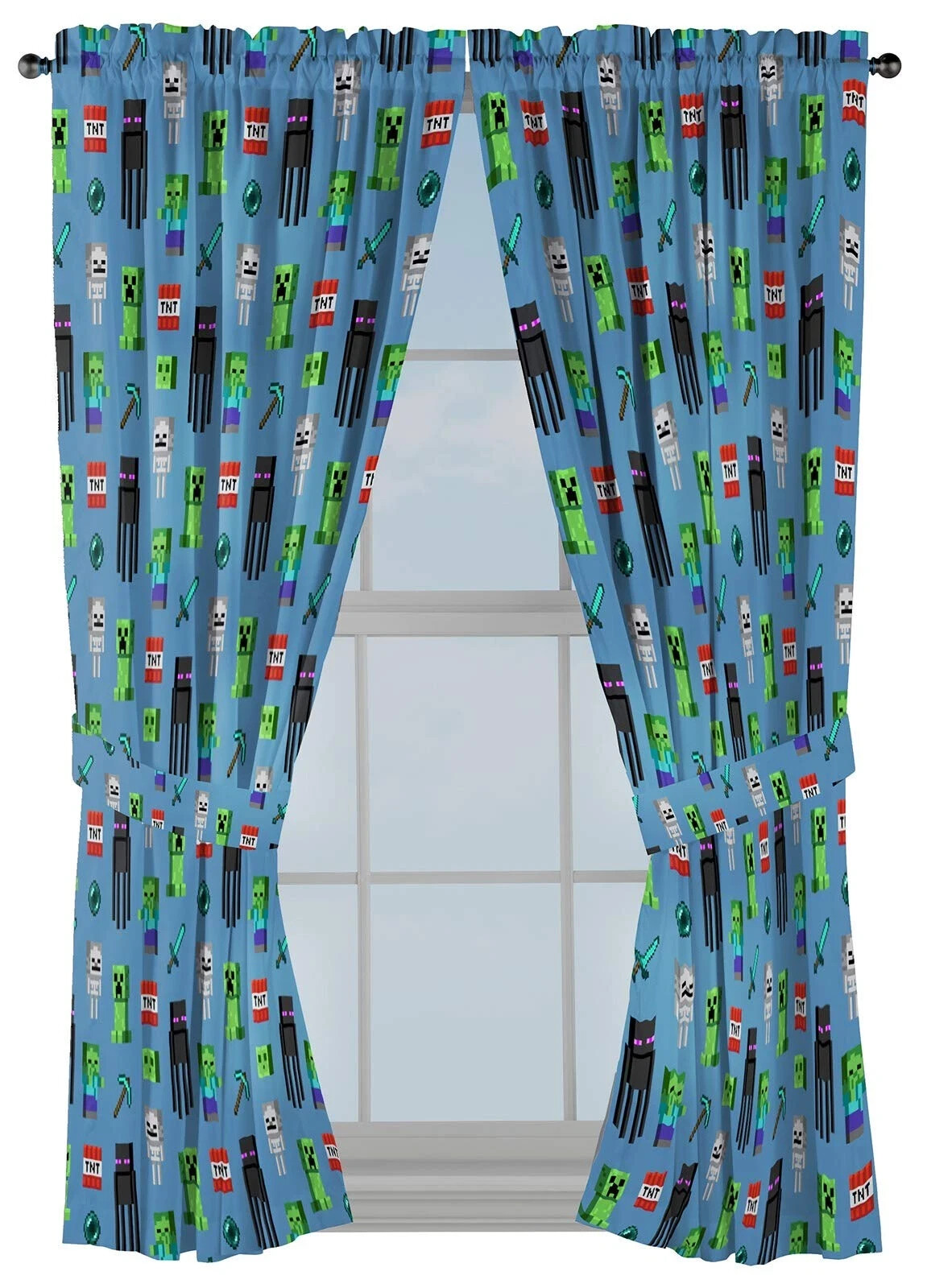 Jay Franco Minecraft Monster Hunters 63″ Inch Drapes – Beautiful Room Décor &