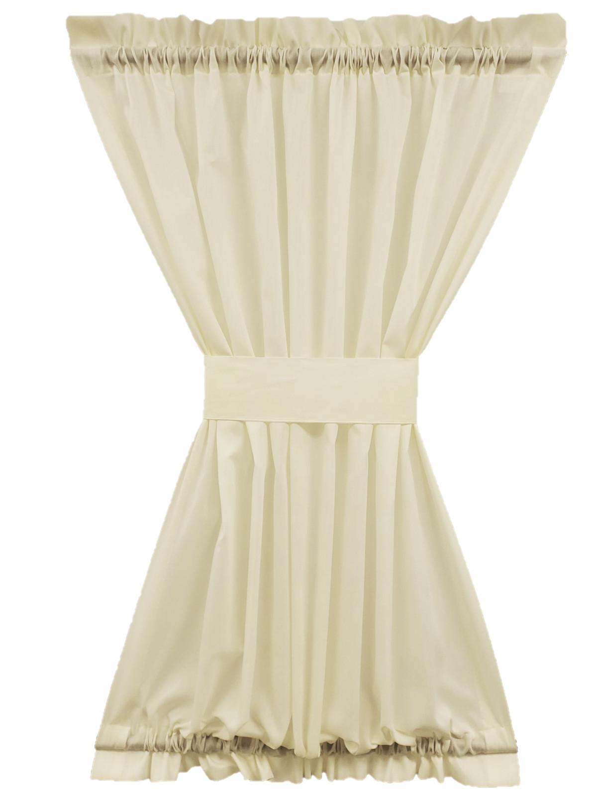Semi-Sheer Light Filtering Door Panel with Tieback Many Lengths 26”, 36”, 40”