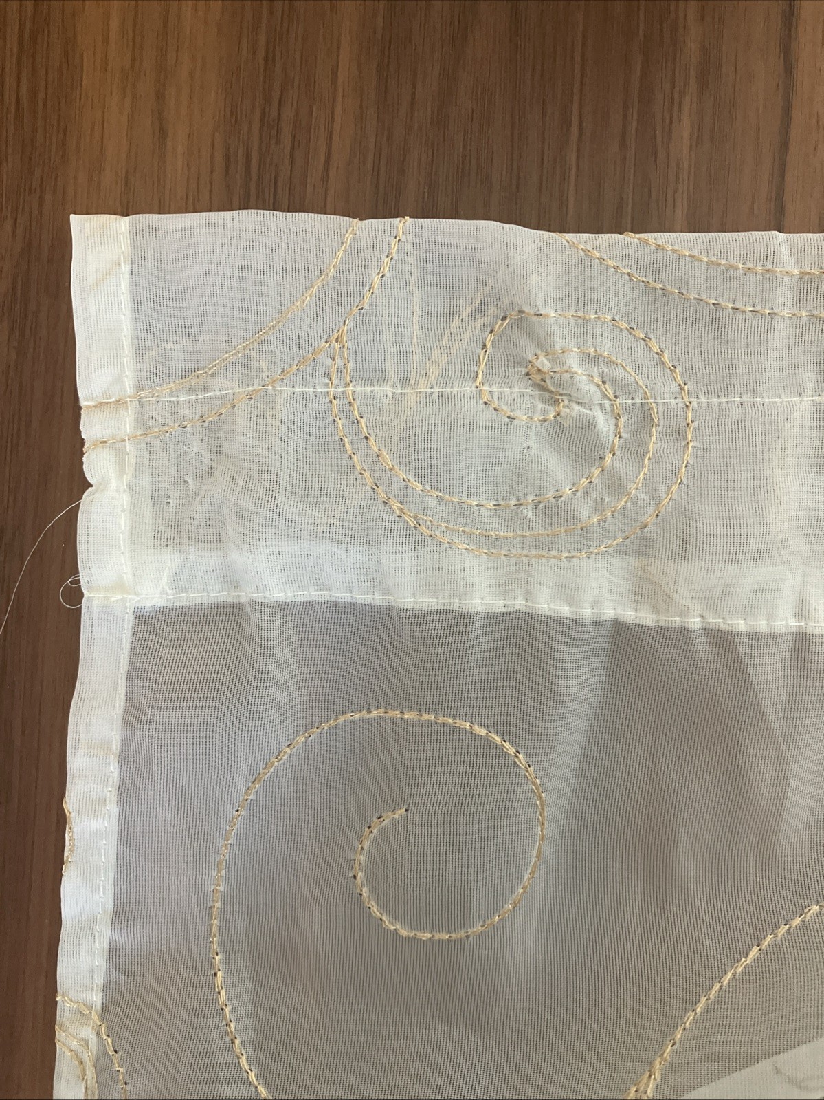 Set of 4 Better Homes & Gardens Sheer Window Panels Ivory Embroidered 38″ x 84″