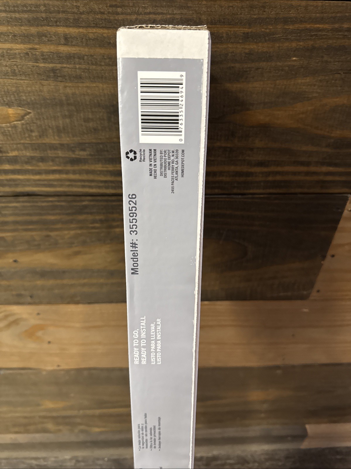 White Cordless Light Filtering 1 in. Vinyl Mini Blind – 35″W x 64″L – New