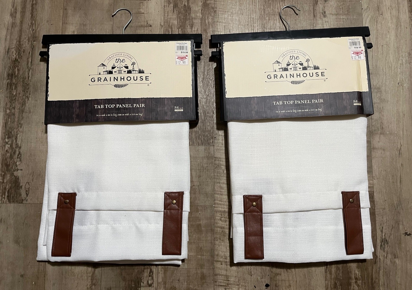 2 OF. The Grainhouse TAB TOP PANEL PAIR (74in X 84in)
