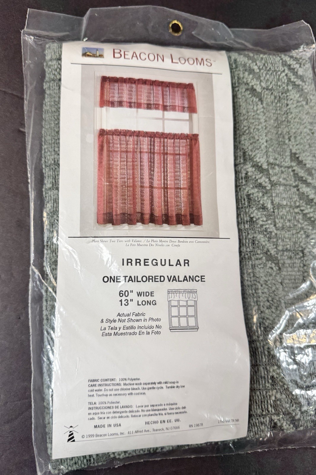 Beacon Looms Irregular One Tailored Valance 60 Wide X 13 Long