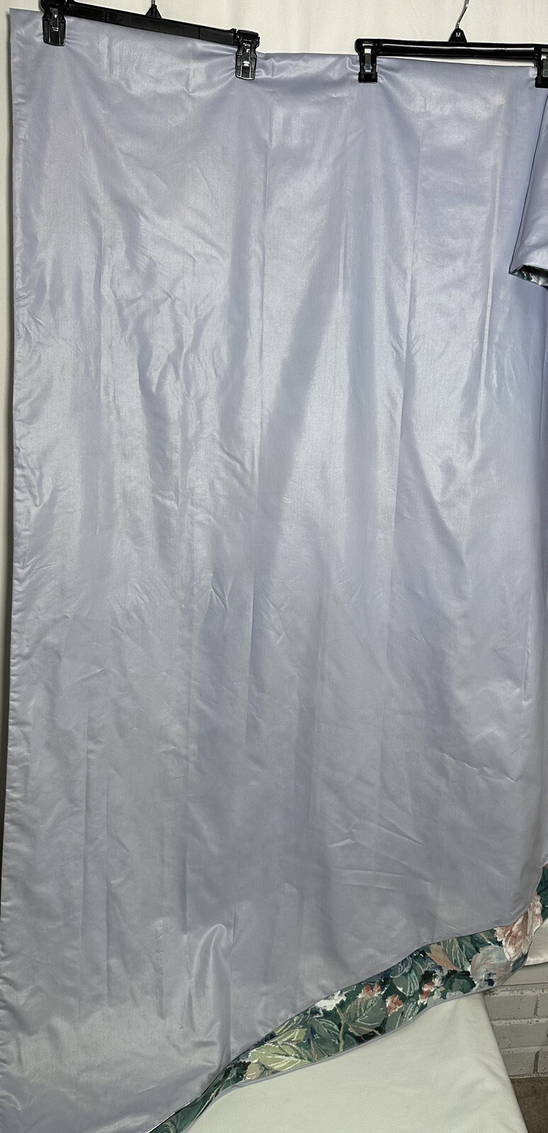 Vintage Croscill Home Curtains Panels Drape Valance Cottage Floral Green 90s Lot