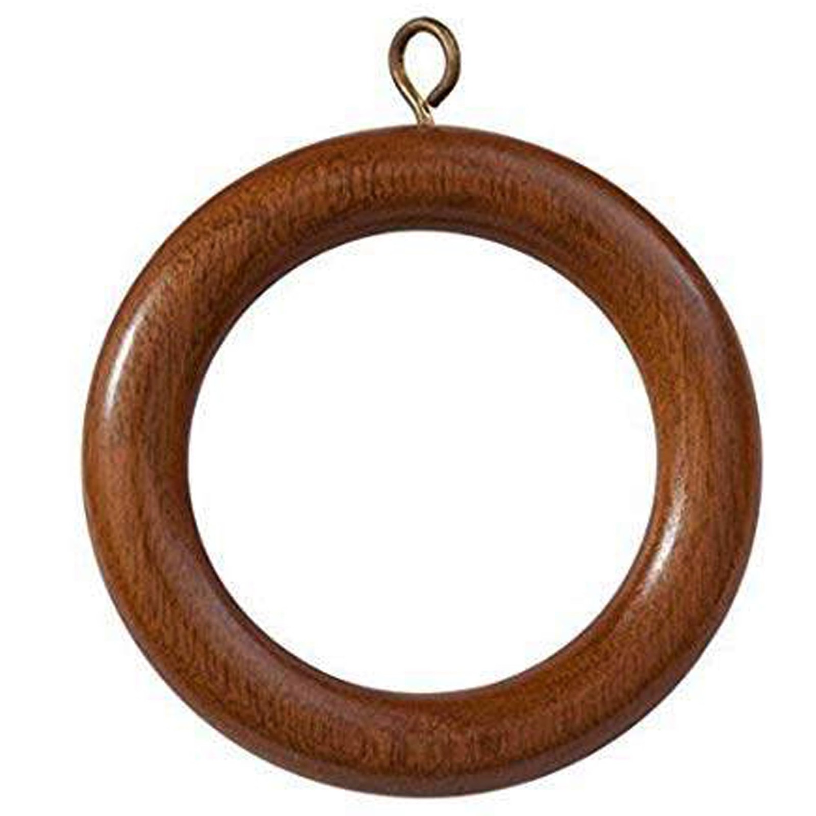 Wooden Curtain Rings for 0.5 to 1 Inch Curtain Rods – Set of 12 Rings with Sc…