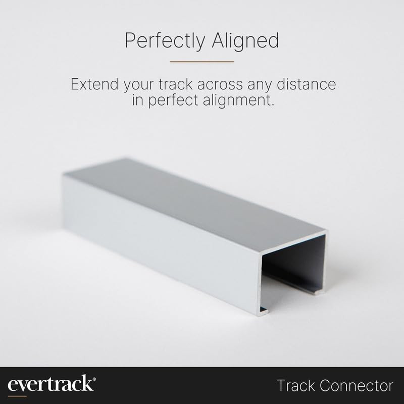 Ceiling Mounted Curtain Track – 8ft Anodized Silver – USA Made