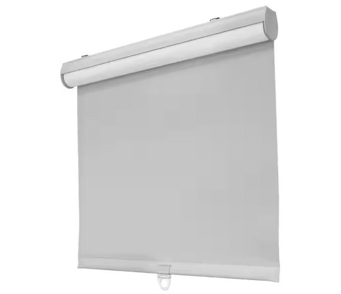 Lumi Gray 36″ W x72″ L Blackout Cordless Slow Release Fabric Roller Window Shade