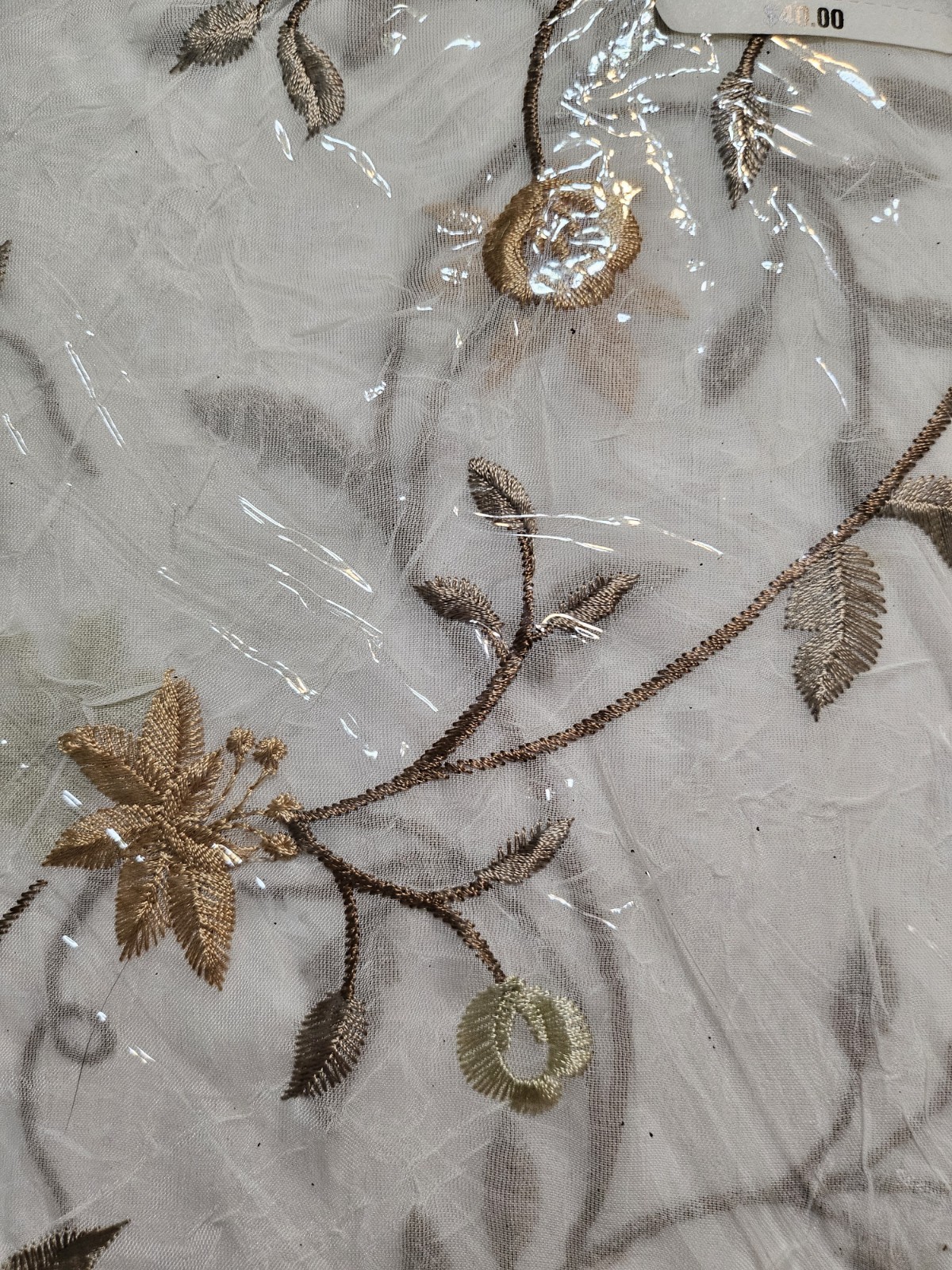 NEW VTG Curtain Set “Melody” Tailored Panel & Valance Floral Design NWT