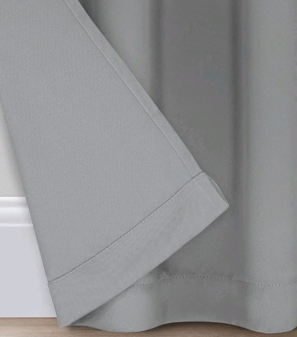 2 Eclipse Darrell Modern Blackout Thermal Grommet Window Curtains 37″×84″ Gray