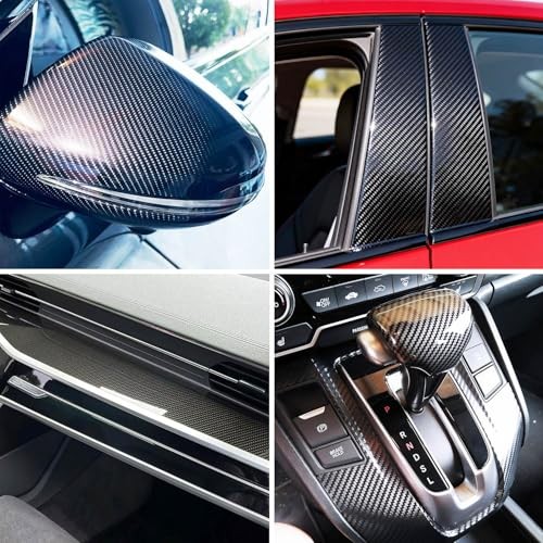 Car Vinyl Wrap 1ft x 5ft – Air Release, Scratch Resistant, Waterproof Black